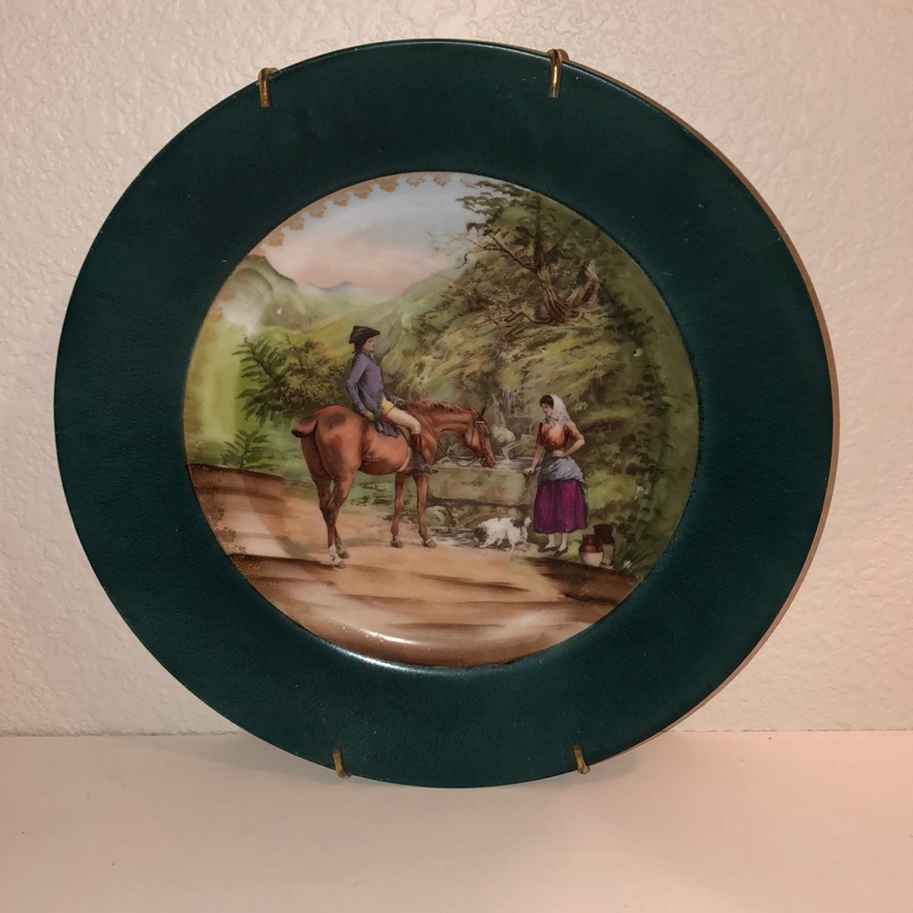 Antique hand painted plate